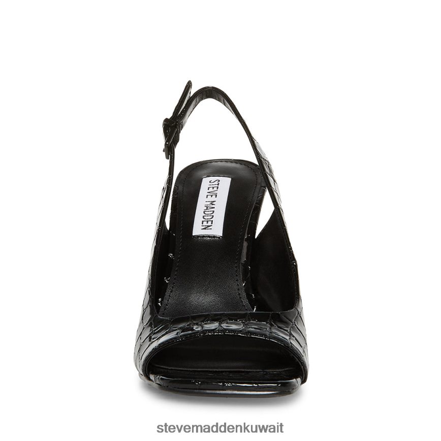 Steve Madden نحيف esme تمساح أسود أحذية 6JPNNF526