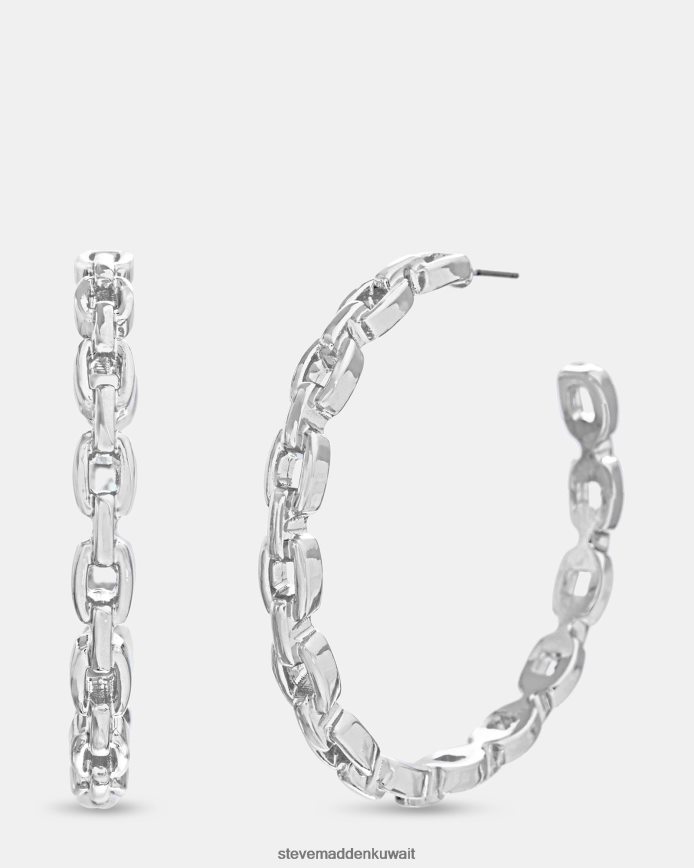 Steve Madden للجنسين hoopchn فضة ملحق 6JPNNF808