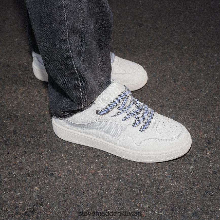 Steve Madden رجال jayme جلد أبيض أحذية 6JPNNF913