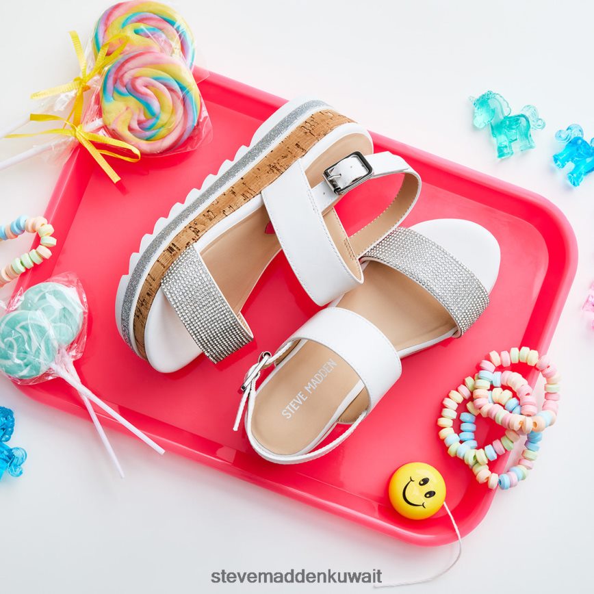 Steve Madden أطفال jtristaa أبيض أحذية 6JPNNF1100