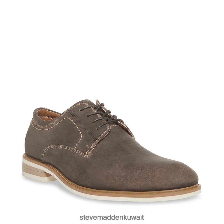 Steve Madden رجال kacion جلد رمادي أحذية 6JPNNF1024