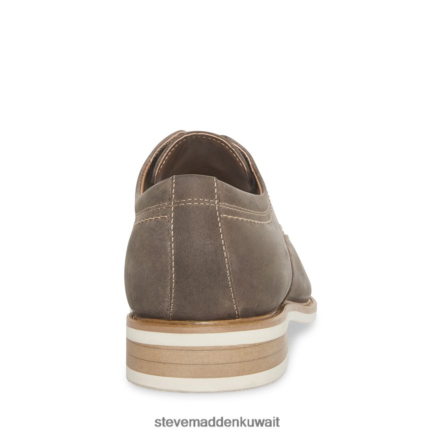 Steve Madden رجال kacion جلد رمادي أحذية 6JPNNF1024