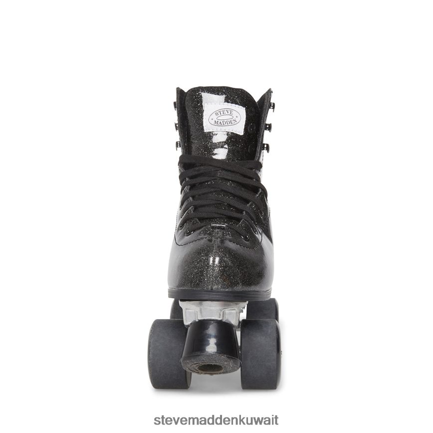Steve Madden نحيف sk8r بريق أسود أحذية 6JPNNF310