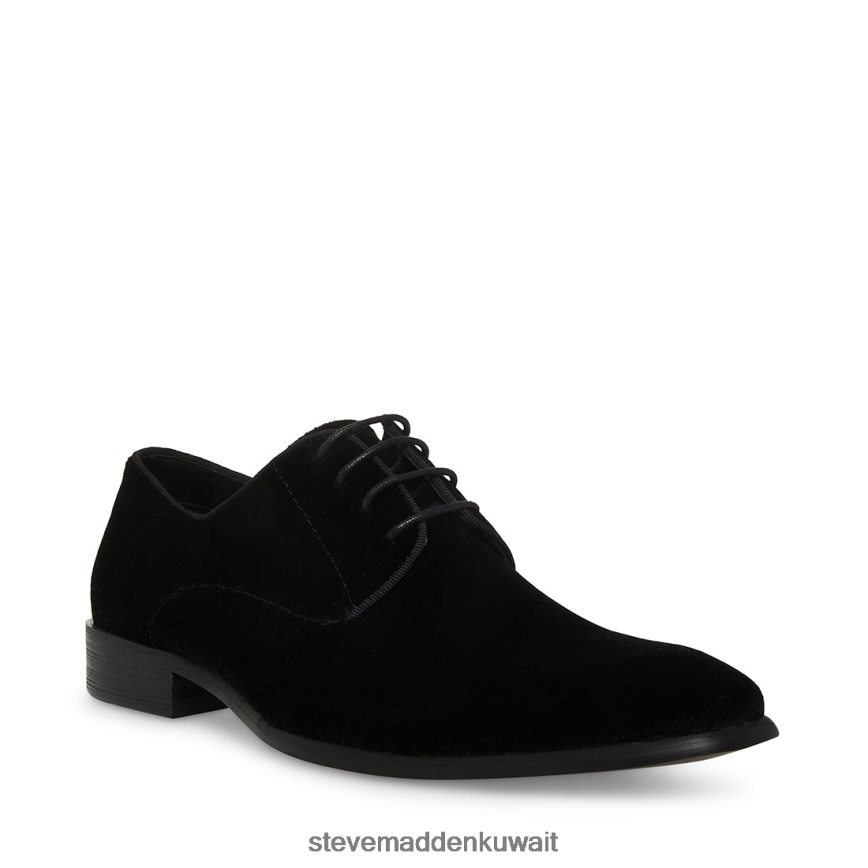 Steve Madden رجال بو-v المخمل الأسود أحذية 6JPNNF1051