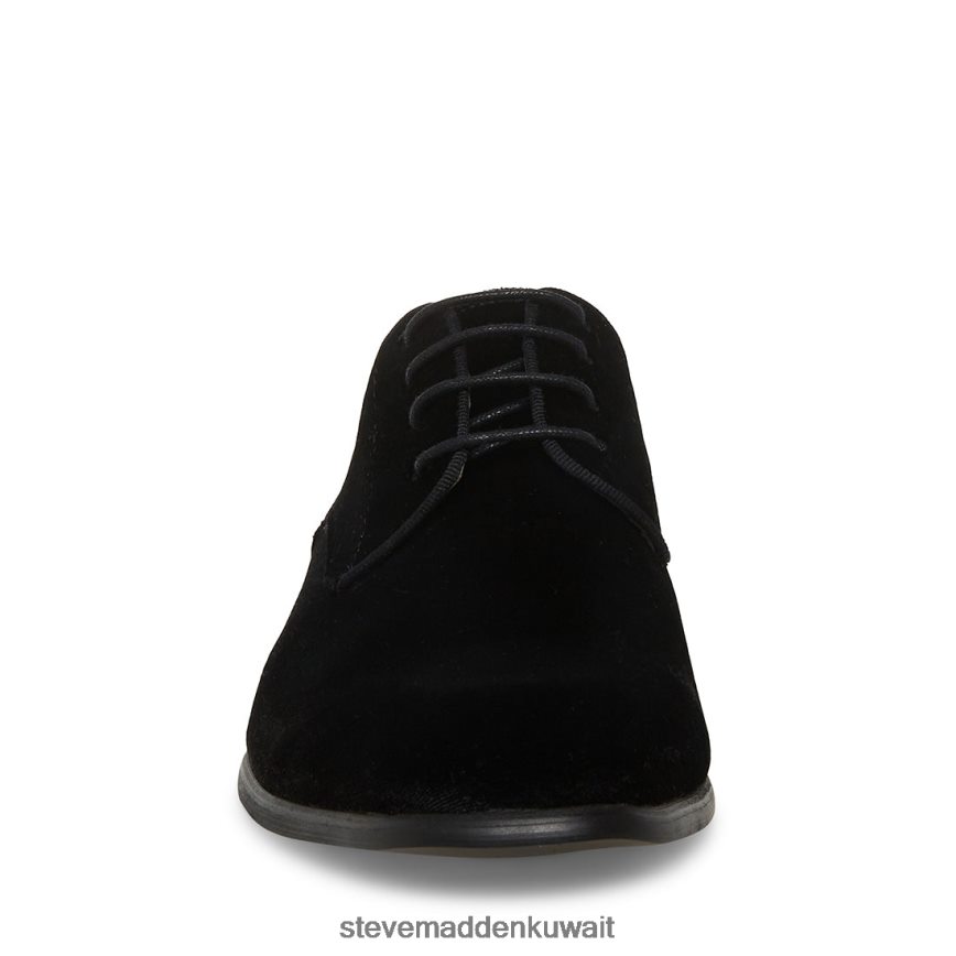 Steve Madden رجال بو-v المخمل الأسود أحذية 6JPNNF1051
