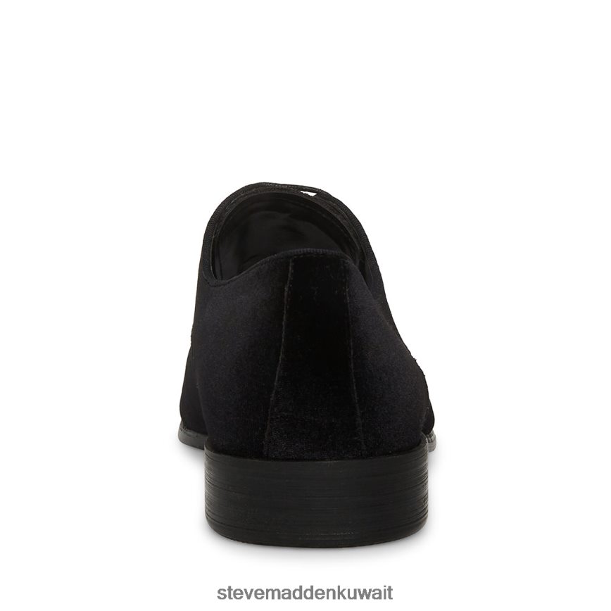 Steve Madden رجال بو-v المخمل الأسود أحذية 6JPNNF1051