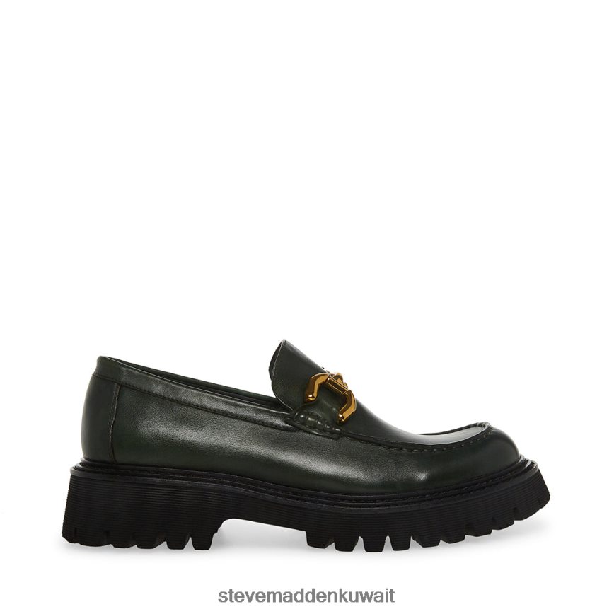 Steve Madden رجال zylo جلد أخضر أحذية 6JPNNF1013