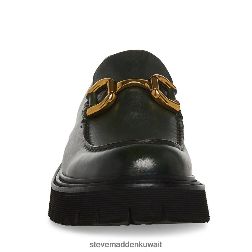 Steve Madden رجال zylo جلد أخضر أحذية 6JPNNF1013