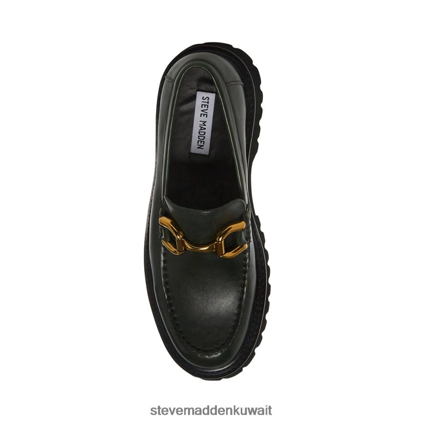 Steve Madden رجال zylo جلد أخضر أحذية 6JPNNF1013
