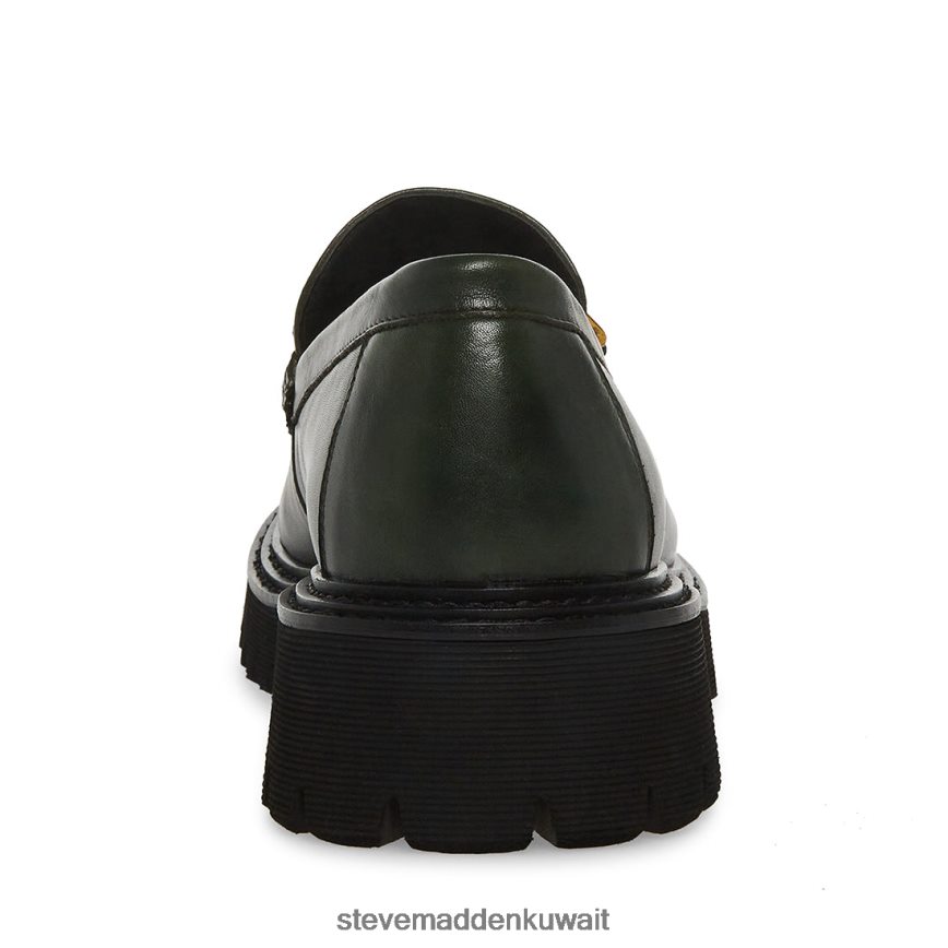Steve Madden رجال zylo جلد أخضر أحذية 6JPNNF1013